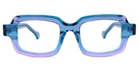 Roxy - Rectangle Light/Purple Eyeglasses - 1