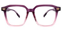 Square Purple Eyeglasses | Vooglam.com Angle View