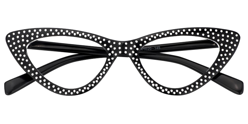 Tiffany Trilateral Black Eyeglasses - 1