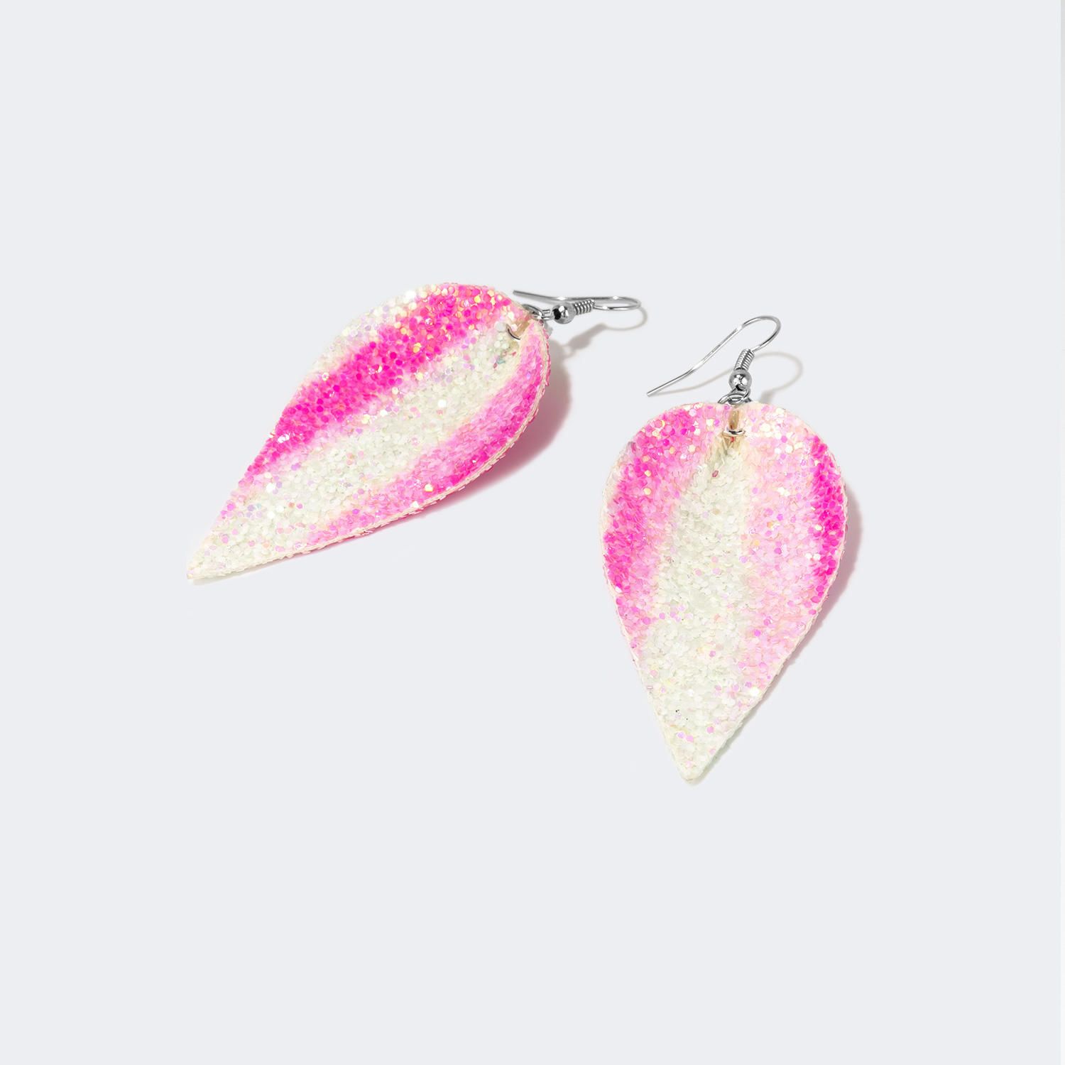 Mermaid Tail Pierced Earrings by Vooglam.com - Angle View