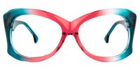 Beautiful Red Eyeglasses ▏Vooglam.com Angle View