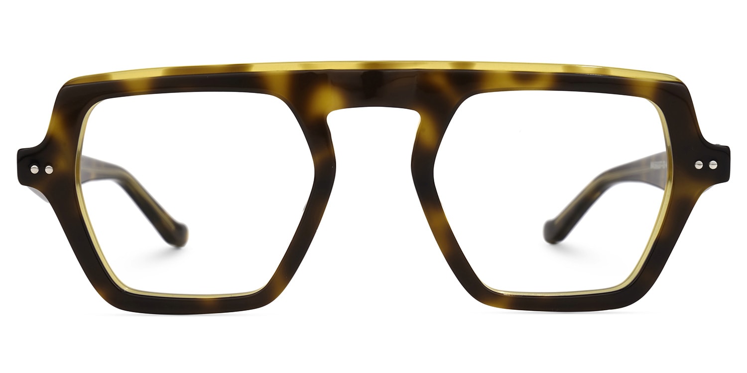 

Singh - Geometric Yellow/Tortoise Eyeglasses