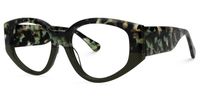 Geometric Floral Eyeglasses | Vooglam.com Front View