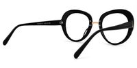 Round Black Eyeglasses | Vooglam.com Side View