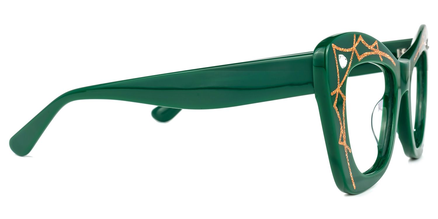 Zavala - Square Green Eyeglasses | Vooglam 4