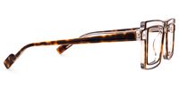 Joselyn - Rectangle Tortoise Eyeglasses | Vooglam 