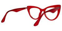Akua - Chic Red Cat-Eye Frames Women Glasses | Vooglam Side View