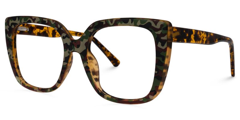 Sargent - Bold Square Camo Statement Glasses