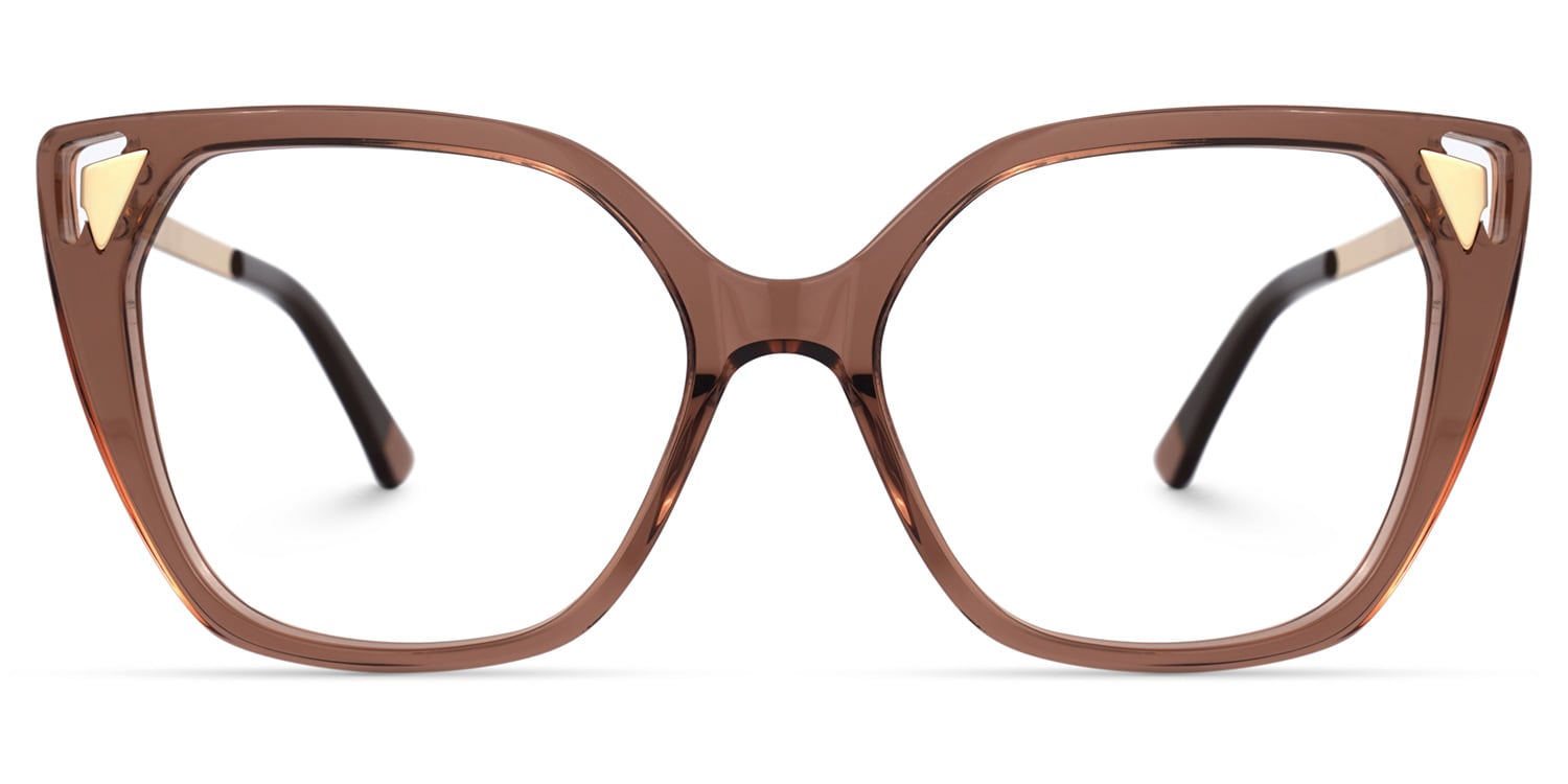 

Aguiar - Cat Eye Brown Eyeglasses