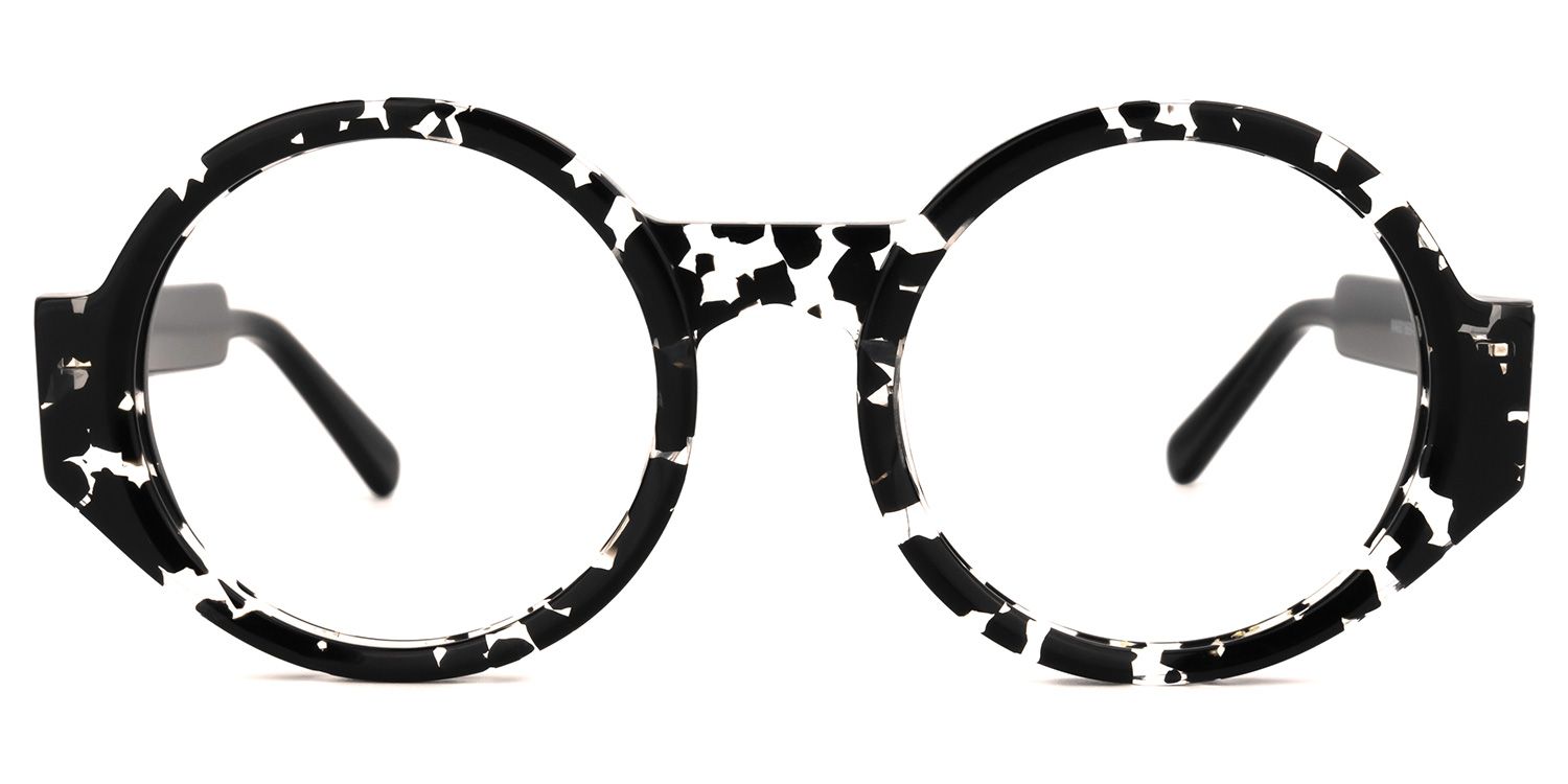 Andisita - Round Black Eyeglasses | Vooglam Angle View