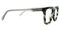 Rectangle Blue/Tortoise Eyeglasses | Vooglam.com 
