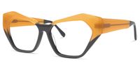 Miriam - Cat Eye Grey Eyeglasses | Vooglam Front View