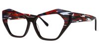 Miriam - Cat Eye Brown Eyeglasses | Vooglam Front View