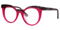 Cat Eye Bright/Pink Eyeglasses | Vooglam.com Front View