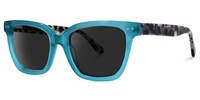 Dwight - Rectangle Blue Sunglasses - 2