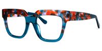 Yolanda - Square Blue/Orange Eyeglasses - 2
