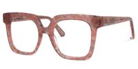 Square Floral Eyeglasses | Vooglam.com Front View
