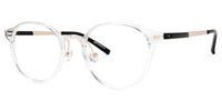 Round Crystal Eyeglasses | Vooglam.com Front View