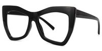 Maud - Geometric Black Eyeglasses - 2