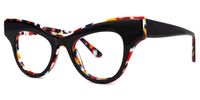 Bostick - Cat Eye Black Eyeglasses | Vooglam Front View