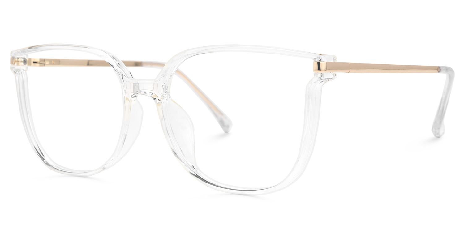 Cristabet - Square Crystal Eyeglasses | Vooglam Front View