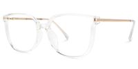 Cristabet - Square Crystal Eyeglasses | Vooglam Front View