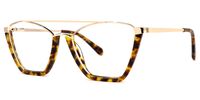 Guinto - Aviator Tortoise Eyeglasses | Vooglam Front View
