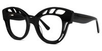 Wimberly - Cat Eye Black Eyeglasses | Vooglam Front View