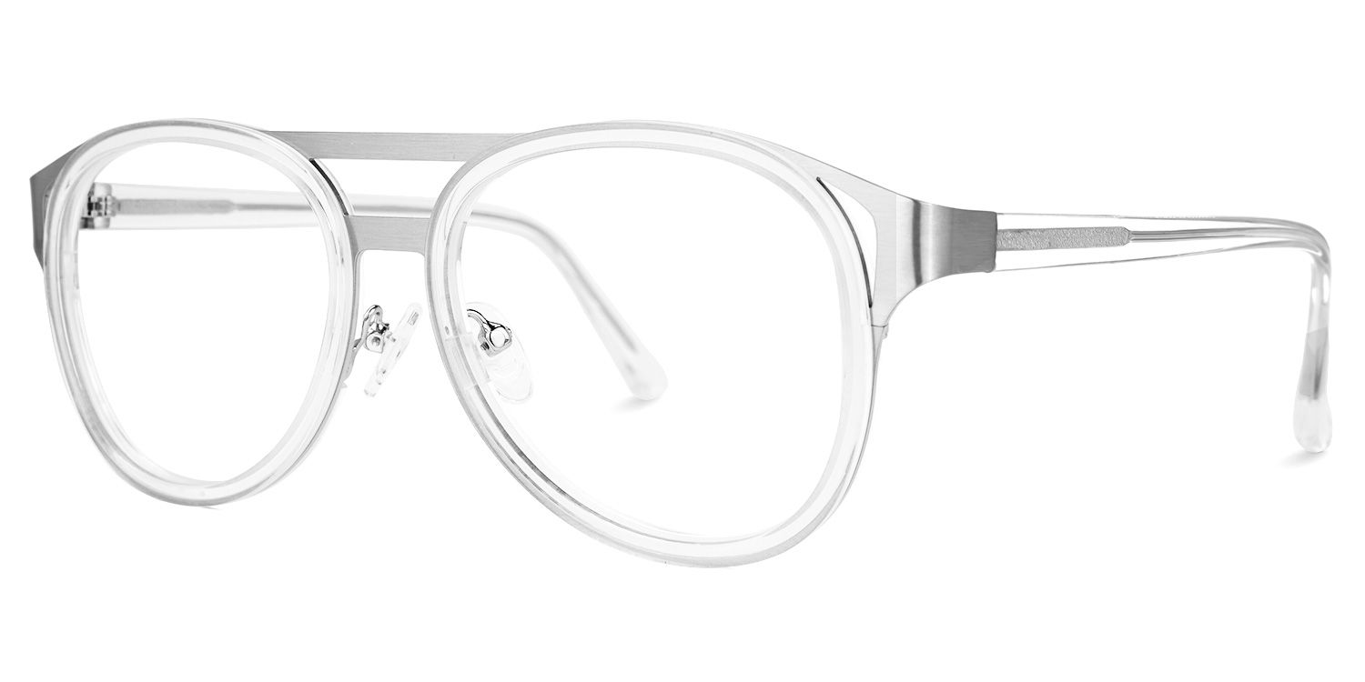 Anabel - Aviator Crystal Eyeglasses | Vooglam Front View