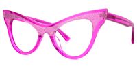 Cintron - Cat Eye Pink Eyeglasses | Vooglam Front View