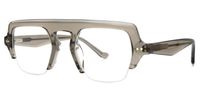Janette - Aviator Grey Eyeglasses | Vooglam Front View