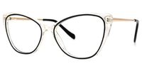 Mendoza - Cat Eye Black Eyeglasses | Vooglam Front View