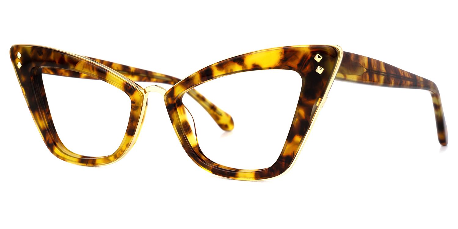 Ferreira - Cat Eye Tortoise Eyeglasses | Vooglam Front View