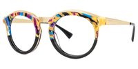 Vianney - Round Black Two-tone Eyeglasses | Vooglam Front View