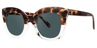 Sindy - Cat Eye Tortoise Two-tone Sunglasses | Vooglam Front View