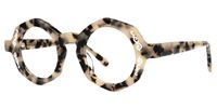 Barillas - Geometric Tortoise Eyeglasses | Vooglam Front View