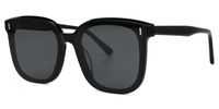 Aalilyanna - Square Black Sunglasses | Vooglam Front View