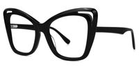 Aaralyn - Butterfly Black Eyeglasses | Vooglam Front View