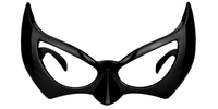 Stylish Bat-shaped Black Eyeglasses   Angle View