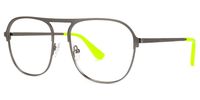 Abdalah - Aviator Grey Eyeglasses | Vooglam Front View