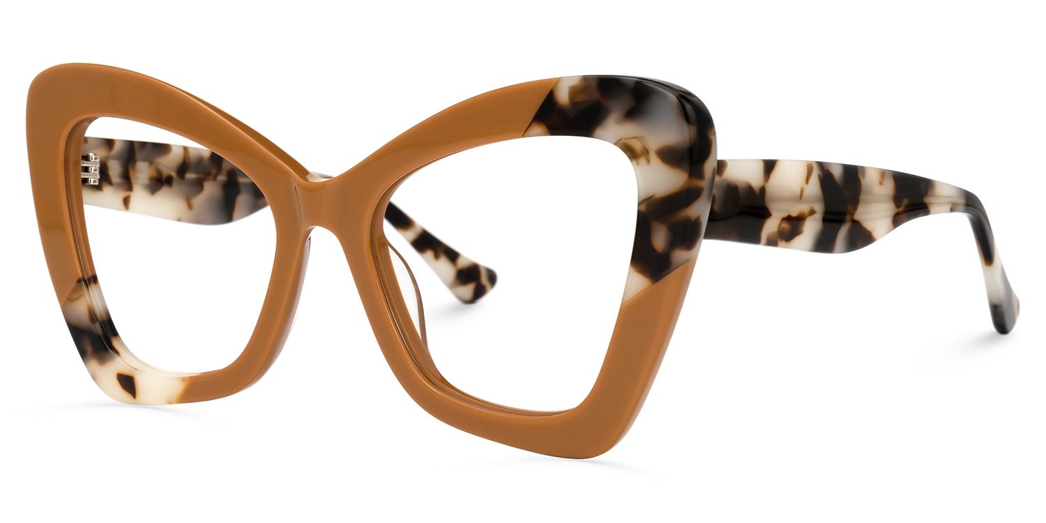 Aceso - Butterfly Brown/Tortoise Eyeglasses | Vooglam Front View
