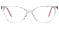 Debra Oval Transparent Pink Glasses - 1