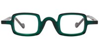 Aurth Rectangle Dark/Green Eyeglasses - 2