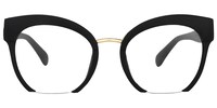 Mercedes Browline Black Eyeglasses - 2