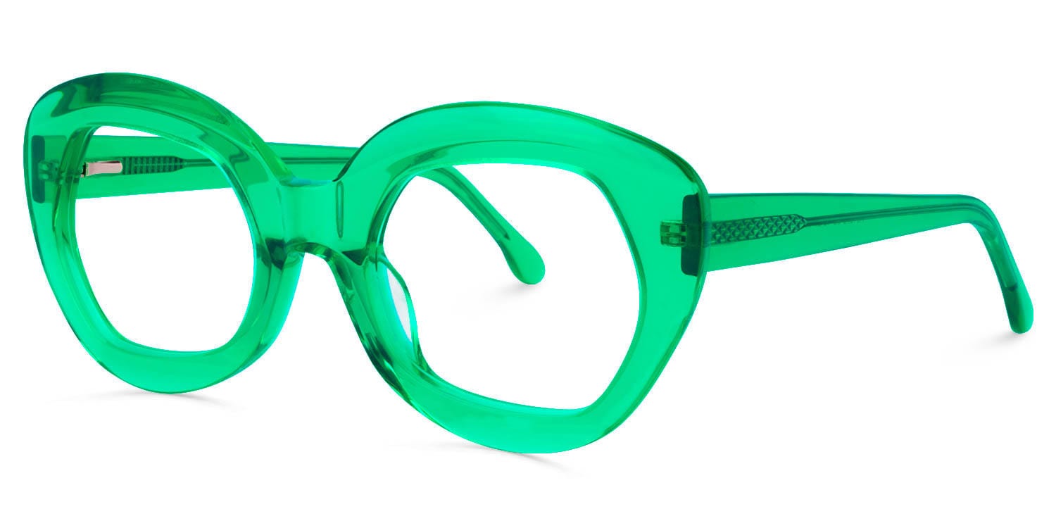 Buena Cat Eye Green Eyeglasses Vooglam