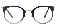 Viola Cat Eye Black Glasses Front View