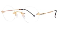 Jasmine - Round Gold Glasses - 2