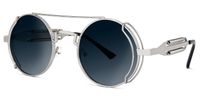 Aviator Silver Sunglasses | Vooglam.com Front View