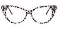 Stylish Dark/Tortoise Cat Eye Glasses Front View