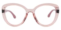 Nadine Round Pink Eyeglasses - 2